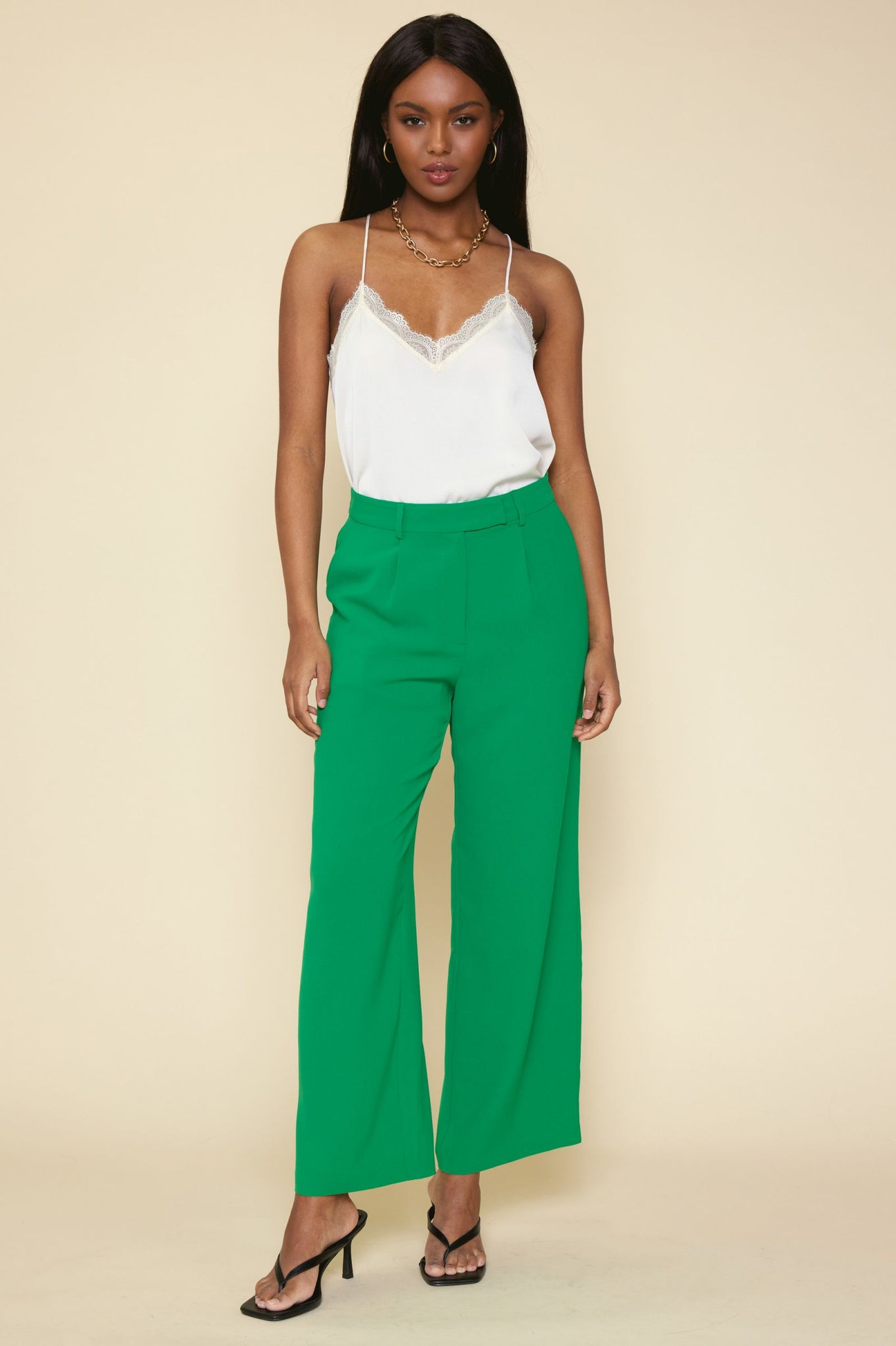 Wide leg trouser