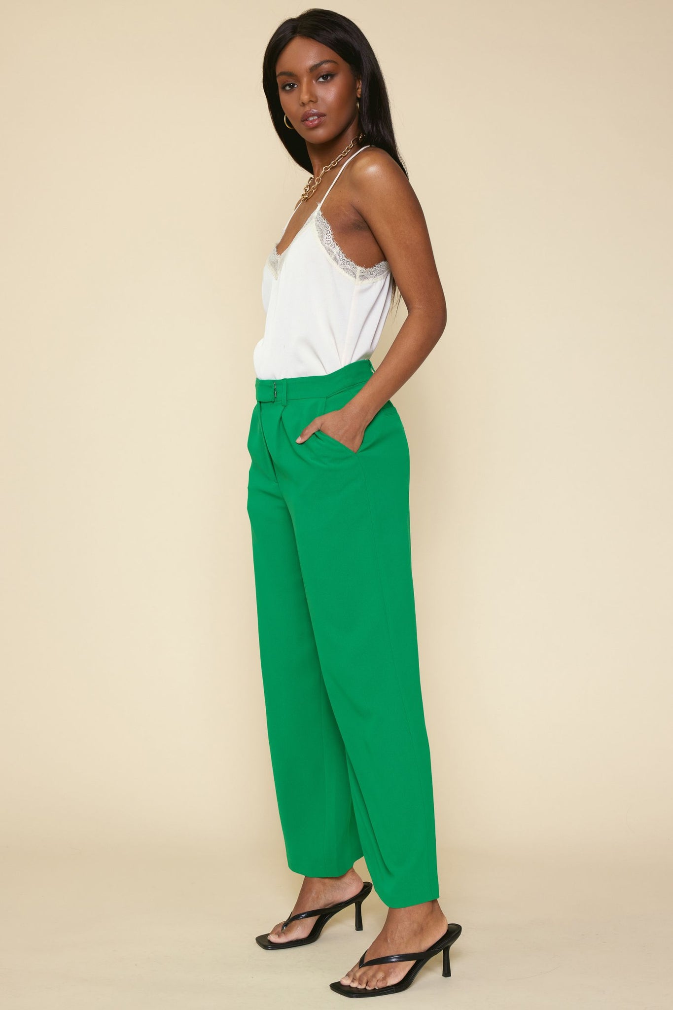 Wide leg trouser